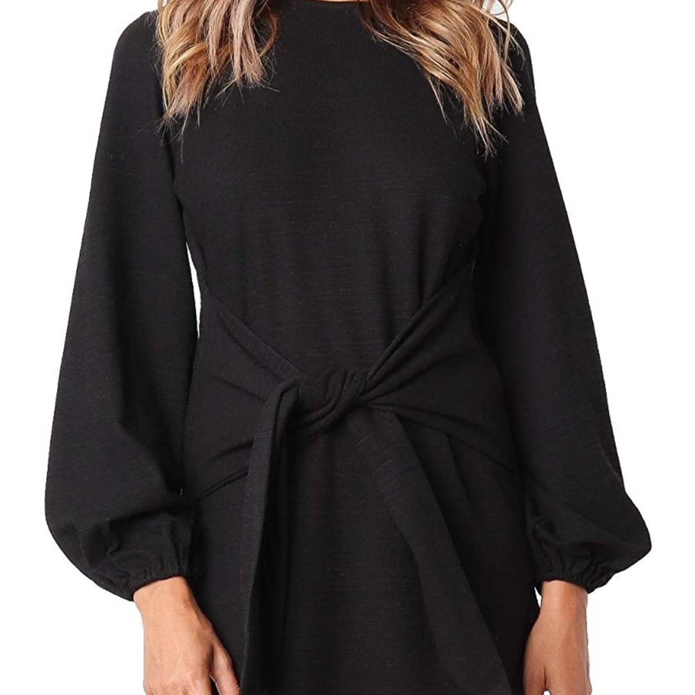 Black long sleeve dress